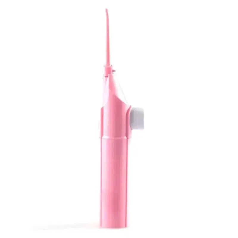 1PC High-Pressure Oral Irrigator - Portable Water Flosser, Manual Toothpick Style, Deep Cleans Gums & Teethn