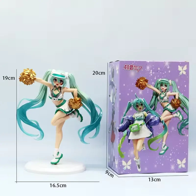 Hatsune Miku Desktop Cute Action Figure 11cm Neko T-Shirt Ver. Anime Figurine Kawaii Girl Model Toy Gift