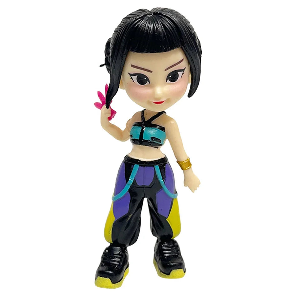 Hot Anime Figure K-pop Demon Hunters with Box Kawaii Boys Girls Gifts For Kids Fans Halloween Christmas Figure Decorative Gifts