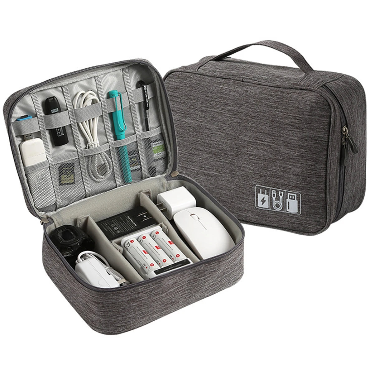 Travel Electronic Digital Storage Bag, Multifunctional High-capacity Earphones, Data Cable Protective Case, Dust Bag Travel Elec