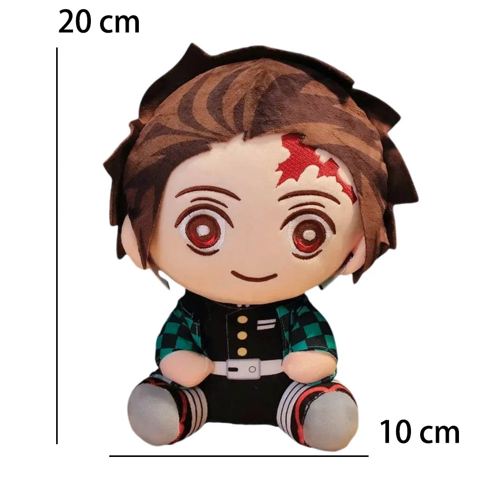 @20cm Hot Japan Demon Slayer Plush Dolls Lovely Anime Kimetsu No Yaiba Kamado Tanjirou Nezuko Zenitsu Kyoujurou Toys Kids Gifts