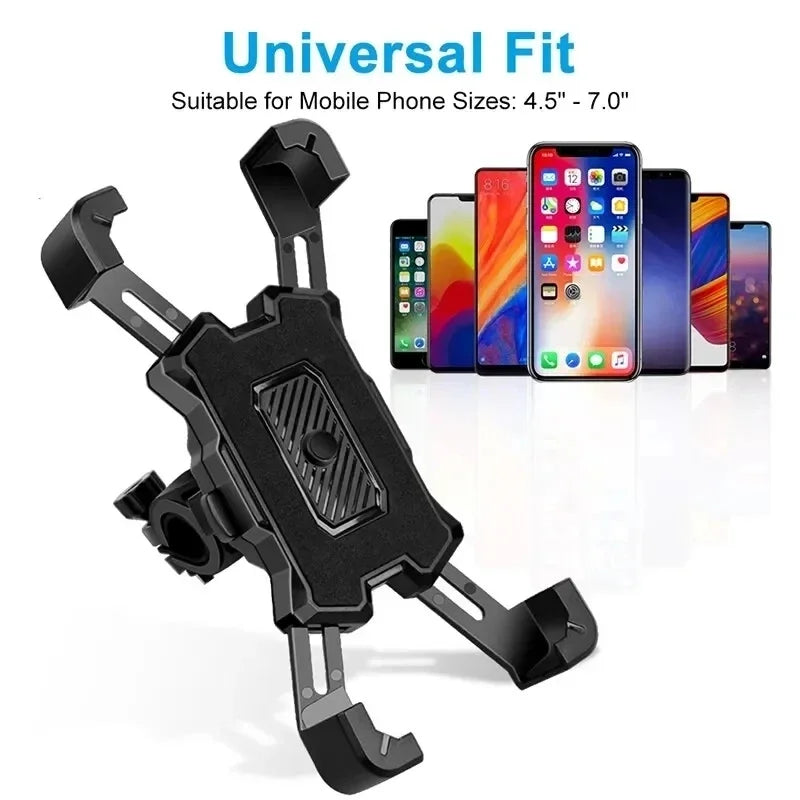 360° Rotation Bicycle Phone Holder Motorcycle Handlebar Cell Phone Mount Scooter Bike Motorcycle Stand Bracket For iPhone Xiaomi
