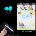 3D Printing Pen Drawing Book Reusable Colorful 22/40 Patterns Thick Paper Clear Plate Painting Template for 3D Pen Kid Gifts