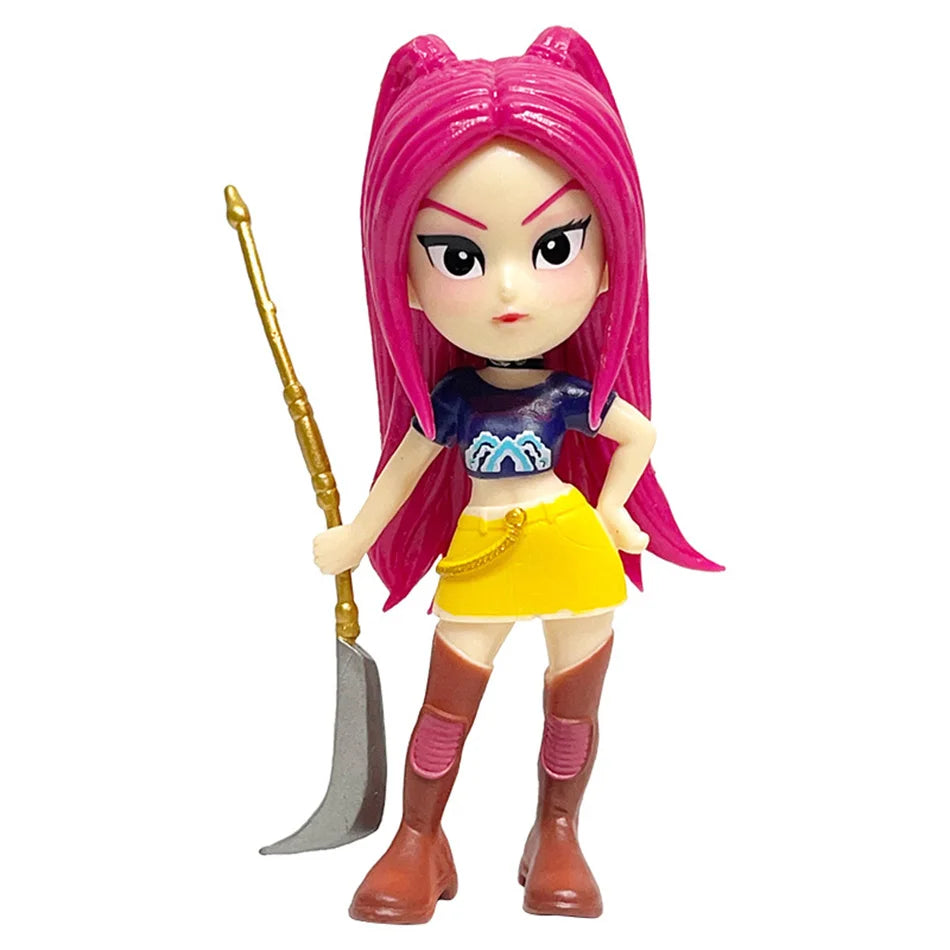 Hot Anime Figure K-pop Demon Hunters with Box Kawaii Boys Girls Gifts For Kids Fans Halloween Christmas Figure Decorative Gifts