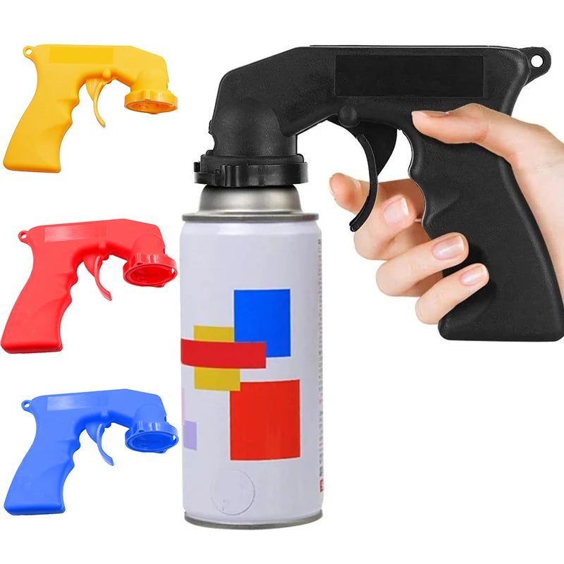 Car Spray Paint Gun Handle Spray Full Grip Lock Handle Trigger Polish Can Spray Paint Maintenance Repair Tool Car Accessories