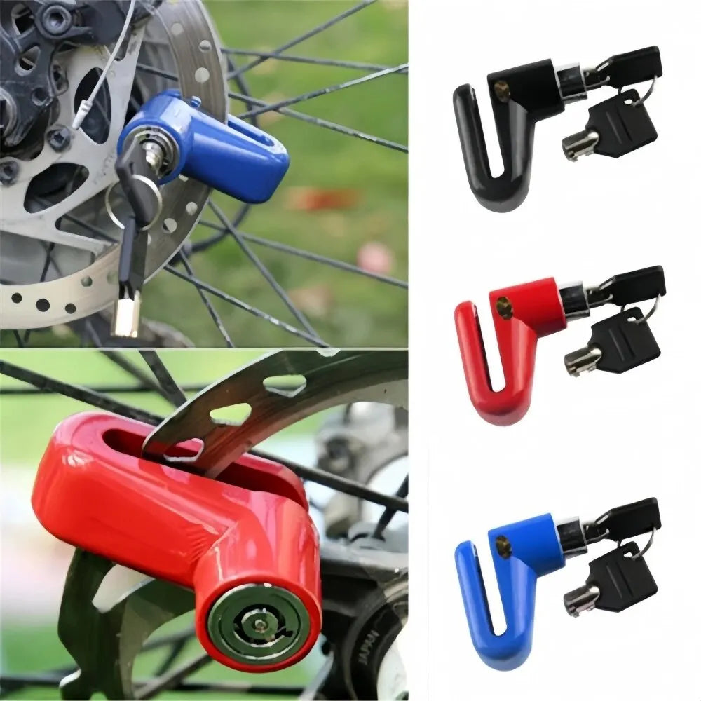 Anti Theft Disc Brake Lock with Steel Wire for Electric Scooter Bicycle Motorcycle Security Protection