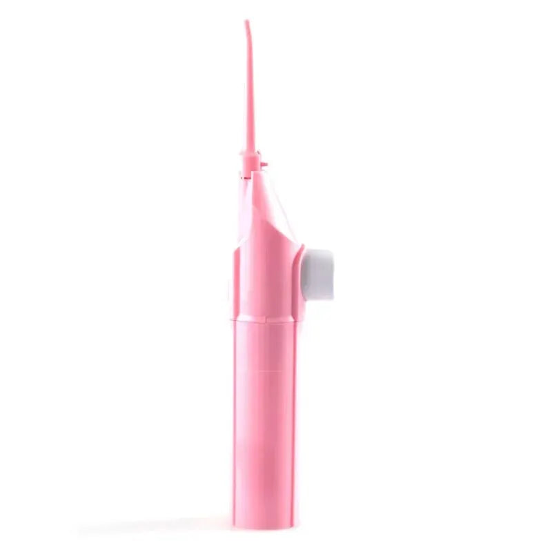 1PC High-Pressure Oral Irrigator - Portable Water Flosser, Manual Toothpick Style, Deep Cleans Gums & Teethn