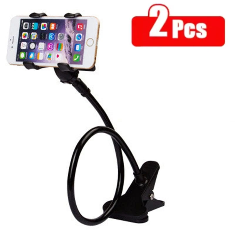 Adjustable Long Arm Phone Stand | Universal Bedside Desk Mount Holder | Fits for iPhone Samsung Xiaomi Huawei All Models