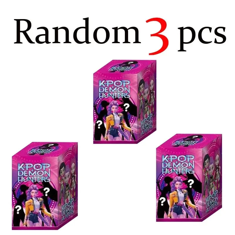 Anime Kpop Devil Hunter Blind Box Disassembly Fun Blind Bag Small statue Peripheral model Desktop Blind box decoration gift