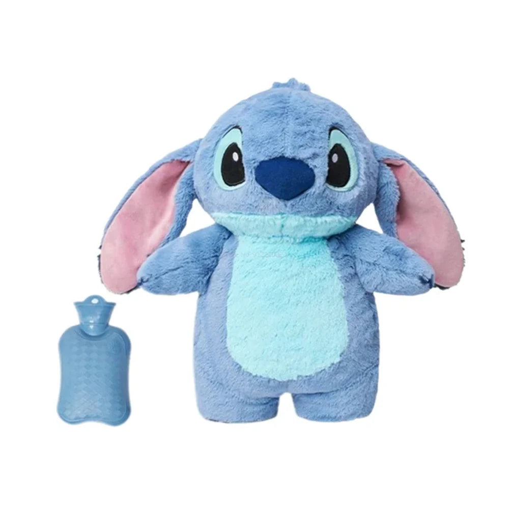 Anime Hobby Stitch Winter Extra Large Plush Hot Water Bottle Women's Home Water Filling Hand Warmer Gift for Girlfriend