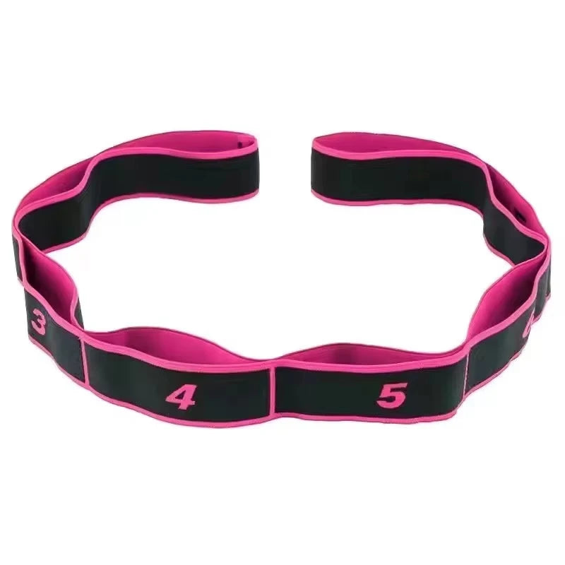 8 Section Style Dance Yoga Stretching Belt Pilates Fitness Tension Digital Elasticity Latin Elastic Stretch Resistance Band