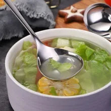 Soup Spoon Stainless Steel Creative Durable Thickening Spoon Home Kitchen Essential Tools Comfortable Long Handle Small Spoon
