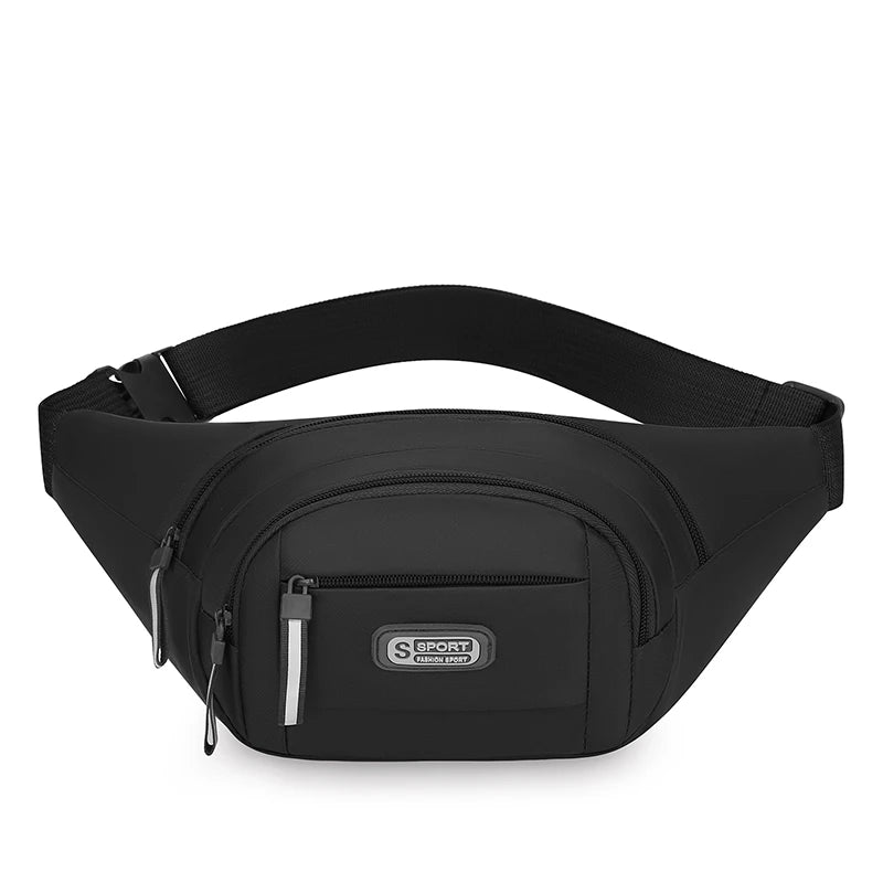 Men's Large Capacity Fitness Waist Pack Portable Anti Theft Ultra Thin Small Chest Bag Sports Outdoor Leisure Running Waist Bag