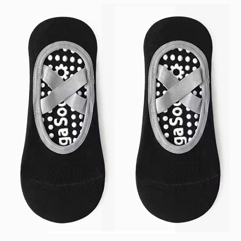 Prati Yoga Socks Non slip Women's Socks Sports Fitness Silicone Breathable Towel Bottom Yoga Socks Bandage Dance Ballet Socks