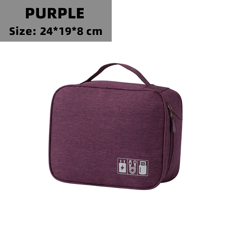 Travel Electronic Digital Storage Bag, Multifunctional High-capacity Earphones, Data Cable Protective Case, Dust Bag Travel Elec