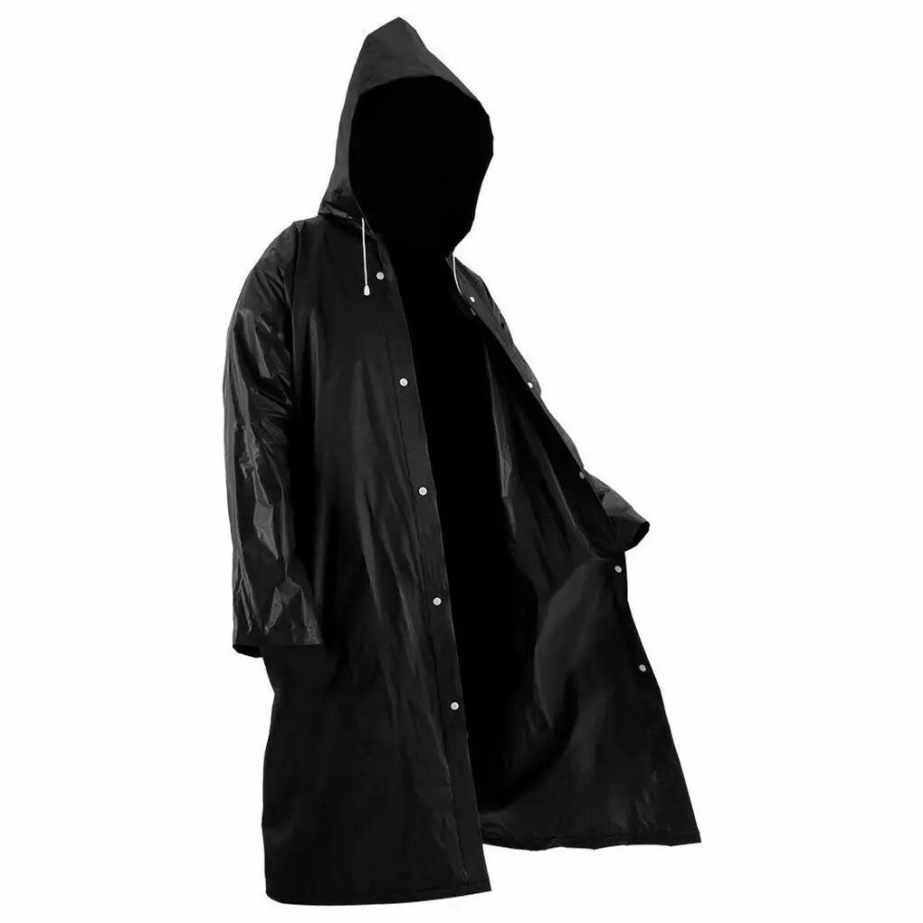 Raincoat Waterproof EVA Adults Thicken Hooded Raincoat Women Men Camping Outdoors Rainwear Rain Clothes Covers