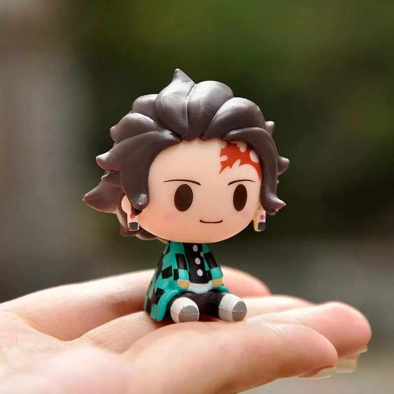 Demon Slayer Action Figure Kimetsu No Yaiba Kamado Tanjirou Nezuko Agatsuma Zenitsu Action Figure Anime Model Statue Toys Gifts
