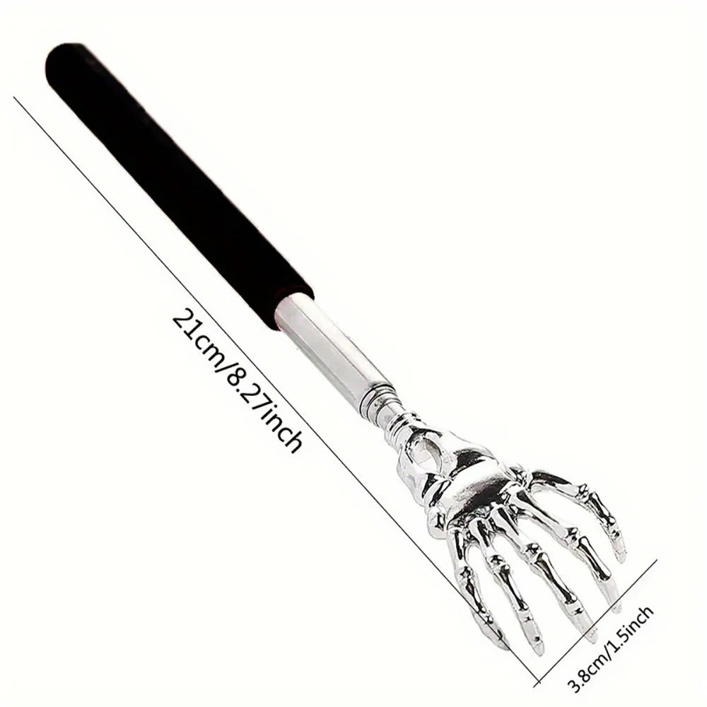 Stainless Steel Telescopic Back Scratcher Portable Extendable Scratcher Back Massager Tool Promote Blood Circulation Relax