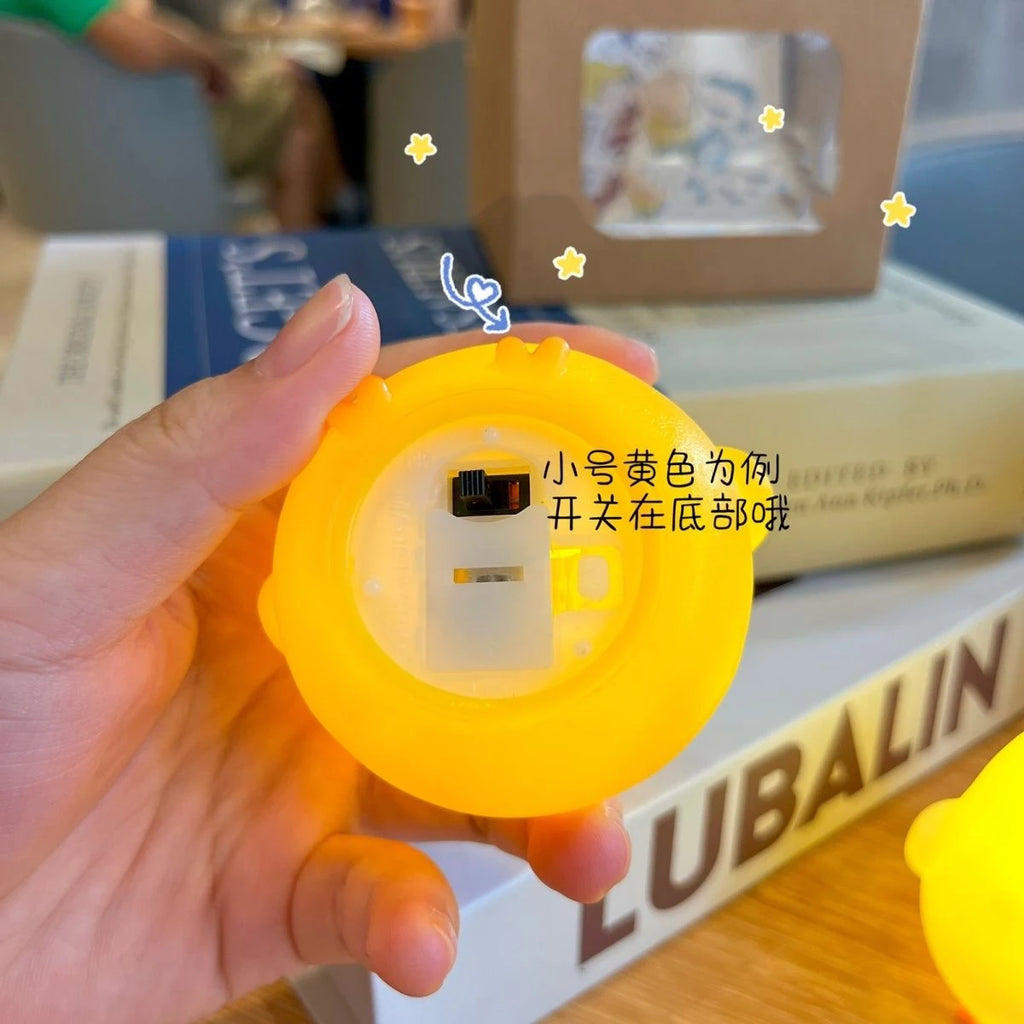 Chick Doll Small Night Light Electronic Luminous Toy Anime Figure Warm Light Atmosphere Decoration Cute Shape Children Gift