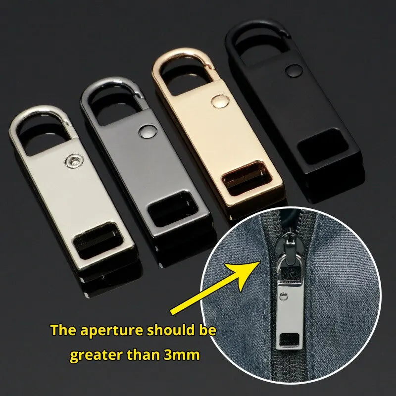 4pcs/8pcs Detachable Zipper Pull, Multi Color Replacement Zipper Accs For Jeans & Backpack, Sewing Tools