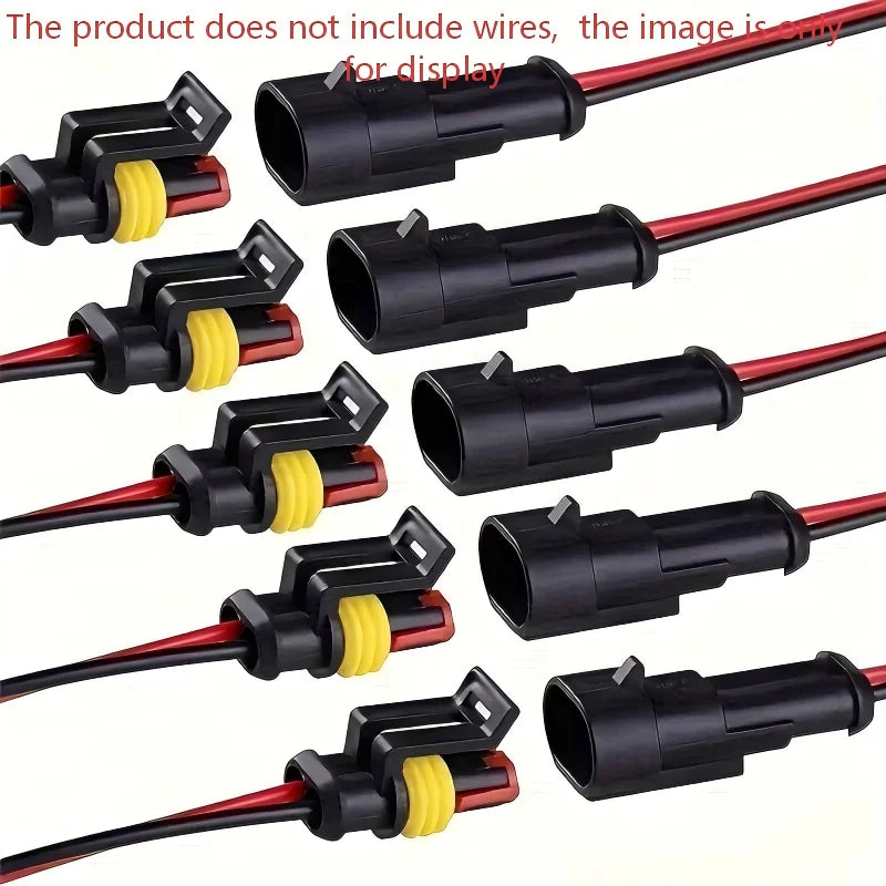 10PCS 2 Pin Way Electrical Wire Connector, 18AWG Male Female Plug Socket, Quick Disconnect Wire Connectors for Car, Truck