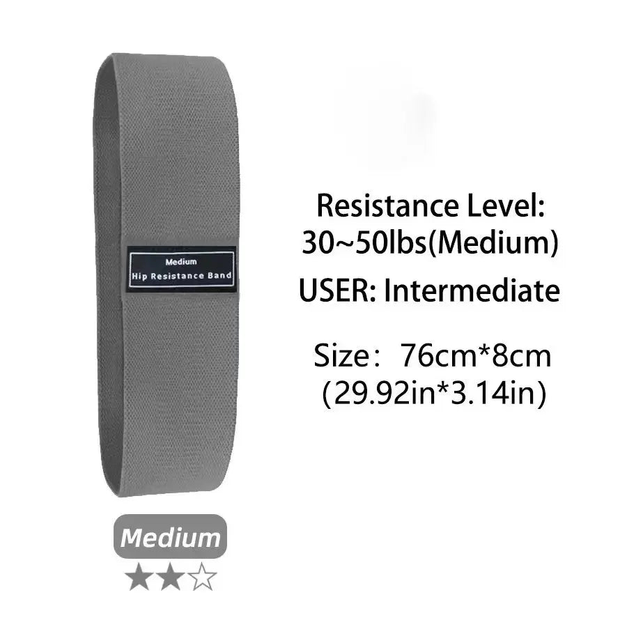 Basic Fabric Resistance Bands, Hip Glute Thigh Workout Loop Bands for Squats Yoga Gym Fitness