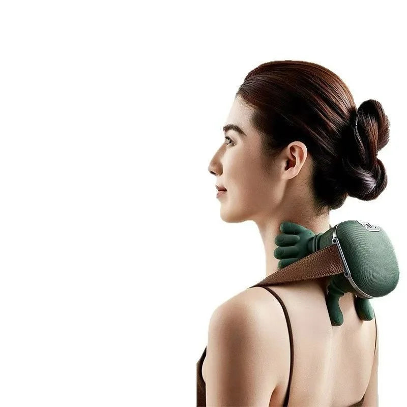 Bionic Neck Shoulder Massager Multifunctional 3-Level Cervical Massage Electric Heating Kneading Muscles Massage  Neck Waist Leg