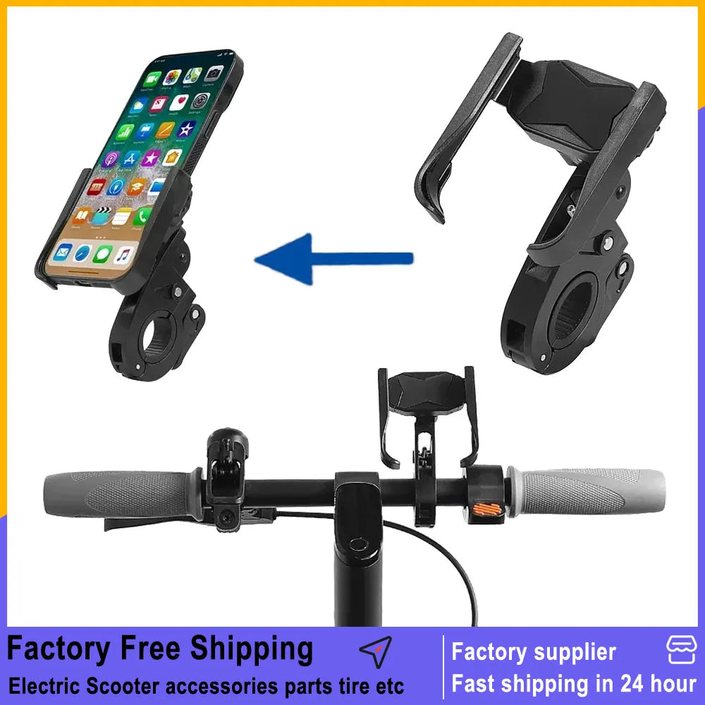 Electric Scooter 360° Rotatable Phone Holder for Ninebot F20 F30 F40 Max G30 G30D G2 G65 Kickscooter Universal Stand Bracket