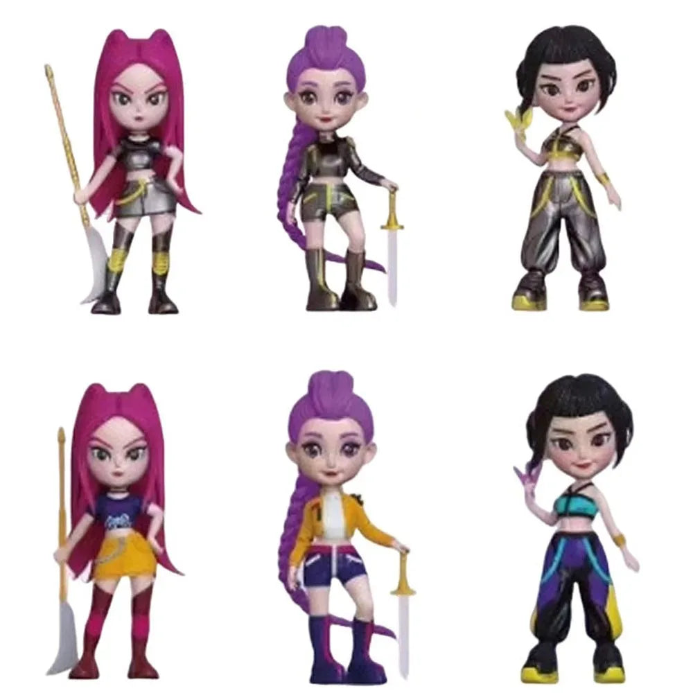 Anime Kpop Devil Hunter Blind Box Disassembly Fun Blind Bag Small statue Peripheral model Desktop Blind box decoration gift