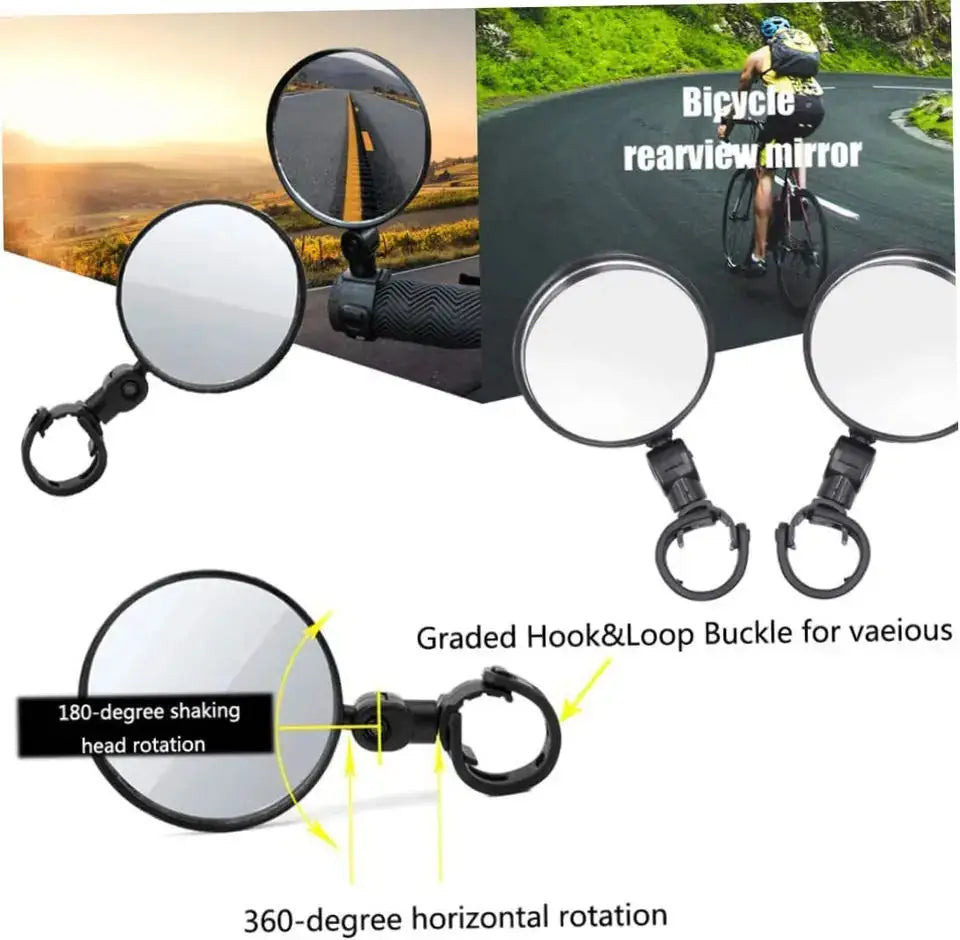 1PC Bicycle Rearview Mirror Electric Scooter Rear View Mirror For Xiaomi Scooter Back Mirror Rearview for Ninebot Bike Accessory