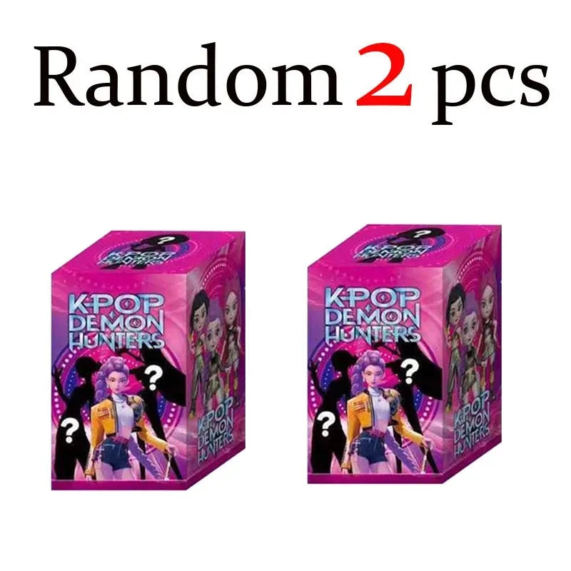 Anime Kpop Devil Hunter Blind Box Disassembly Fun Blind Bag Small statue Peripheral model Desktop Blind box decoration gift