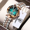 POEDAGAR Luxury Ladies Wristwatch Waterproof Stainless Steel Quartz Elegant Watches For Woman Simple Casual Dress Women's Watch