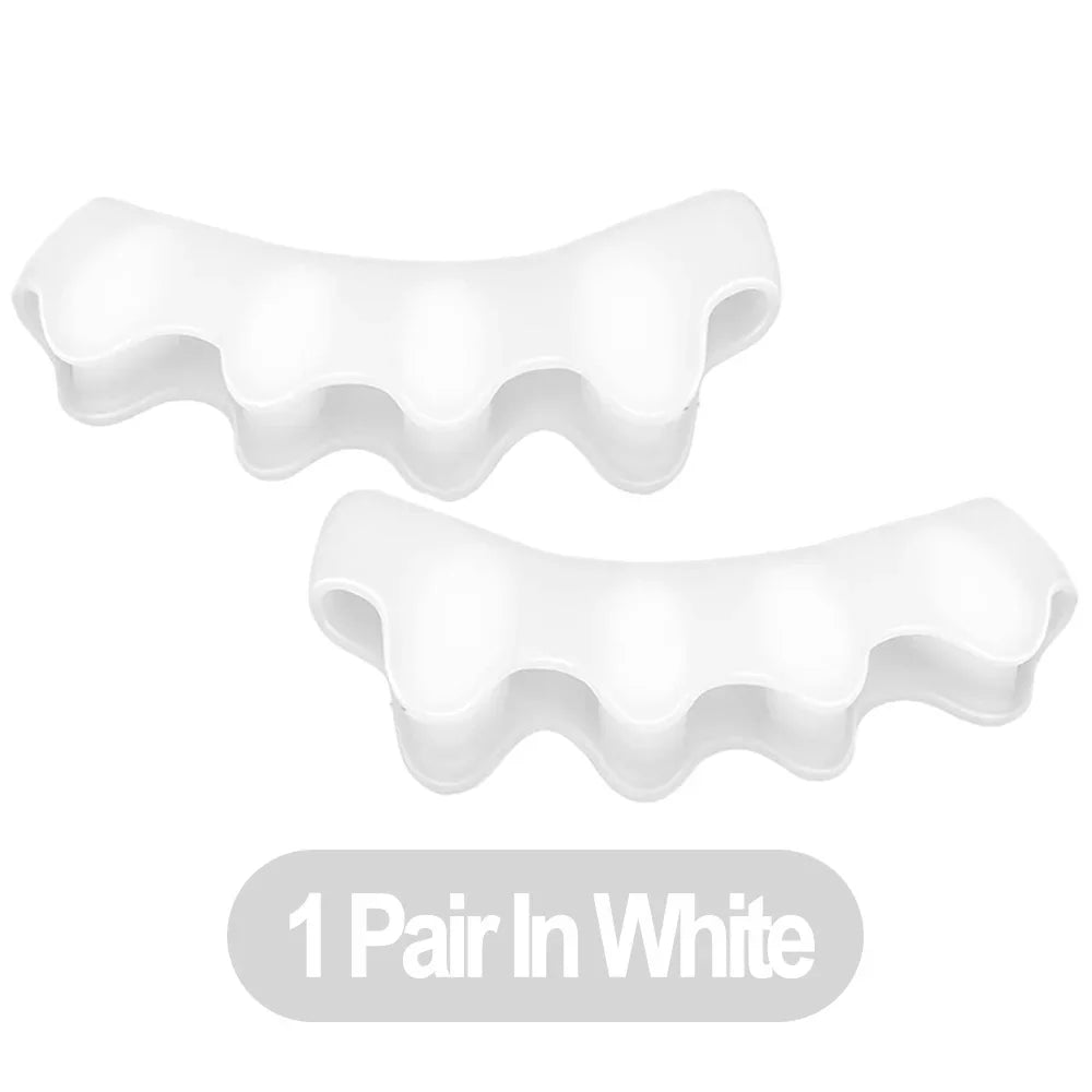 Silicone Toe Separators Correcting Bunions and Restoring Toes Toe Spreaders Toe Straightener for Overlapping Toes Foot Care Tool