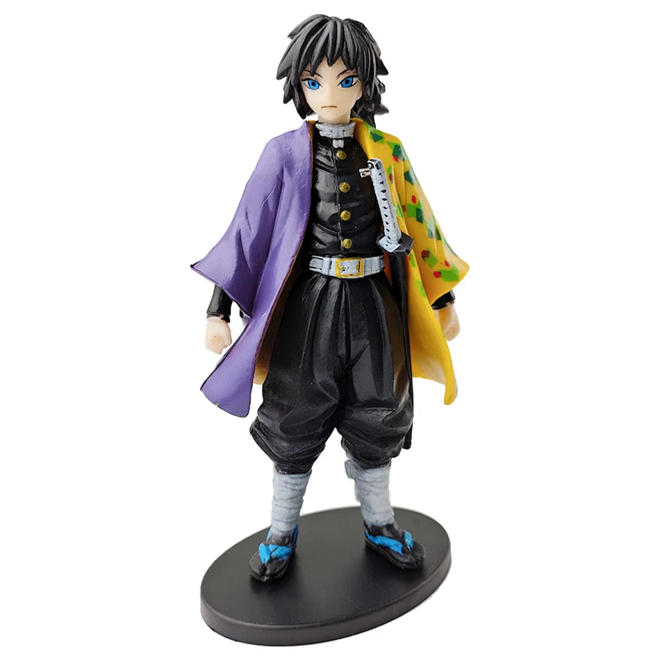 Demon Slayer Anime Action Figure - Kamado Tanjirou with Agatsuma Zenitsu And Nezuko PVC Model Toys Kimetsu No Yaiba Warriors