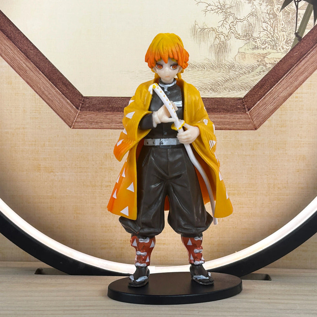 Anime Figure Demon Slayer Figures Kimetsu No Yaiba Doll Tanjiro Nezuko Zenitsu Figurine Inosuke Warrior Action Figure Model Toys