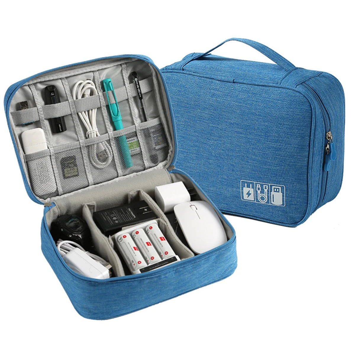 Travel Electronic Digital Storage Bag, Multifunctional High-capacity Earphones, Data Cable Protective Case, Dust Bag Travel Elec