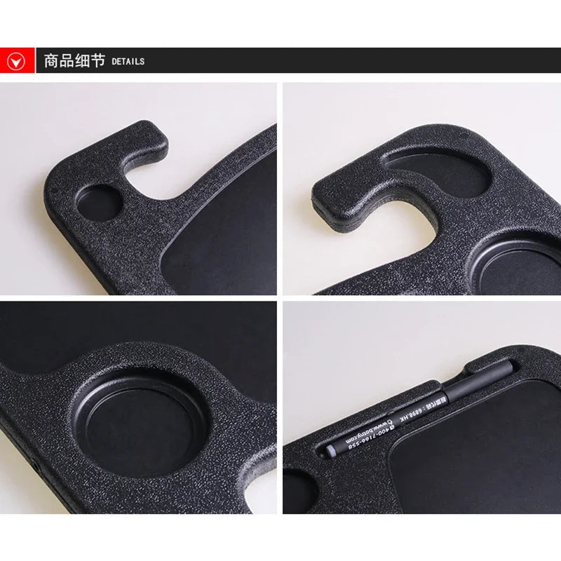 Car Steering Wheel Dining Table Tray Car Table Car Multi-functional Dinner Plate Steering Wheel Rack Plastic Card Table