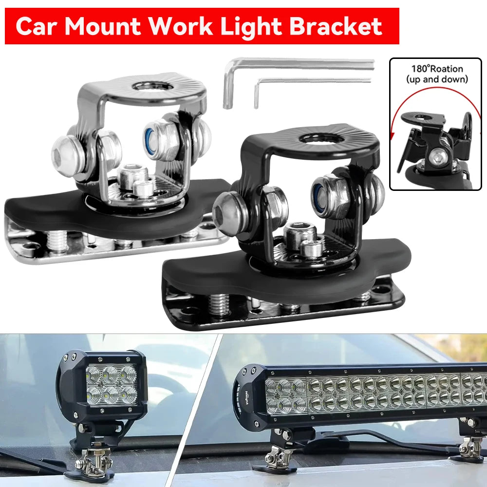 4X4 LED Light Bar Mounting Bracket Car Headlight Spotlight Holder Spotlight Bar LED Lights For off Road 4x4 OFF ROAD ACCESORIES