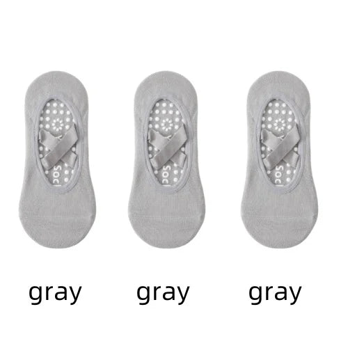 Pilates Yoga Socks Non-Slip Woman Socks Sports Fitness Silicone Breathable Summer Bandage Dance Ballet Solid Cycling Running