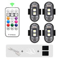 RGB Led Scooter Strobe Lights Bike LED Flash Position Wireless Light Aircraft Airplane Helicopter Warning Lights Accessories