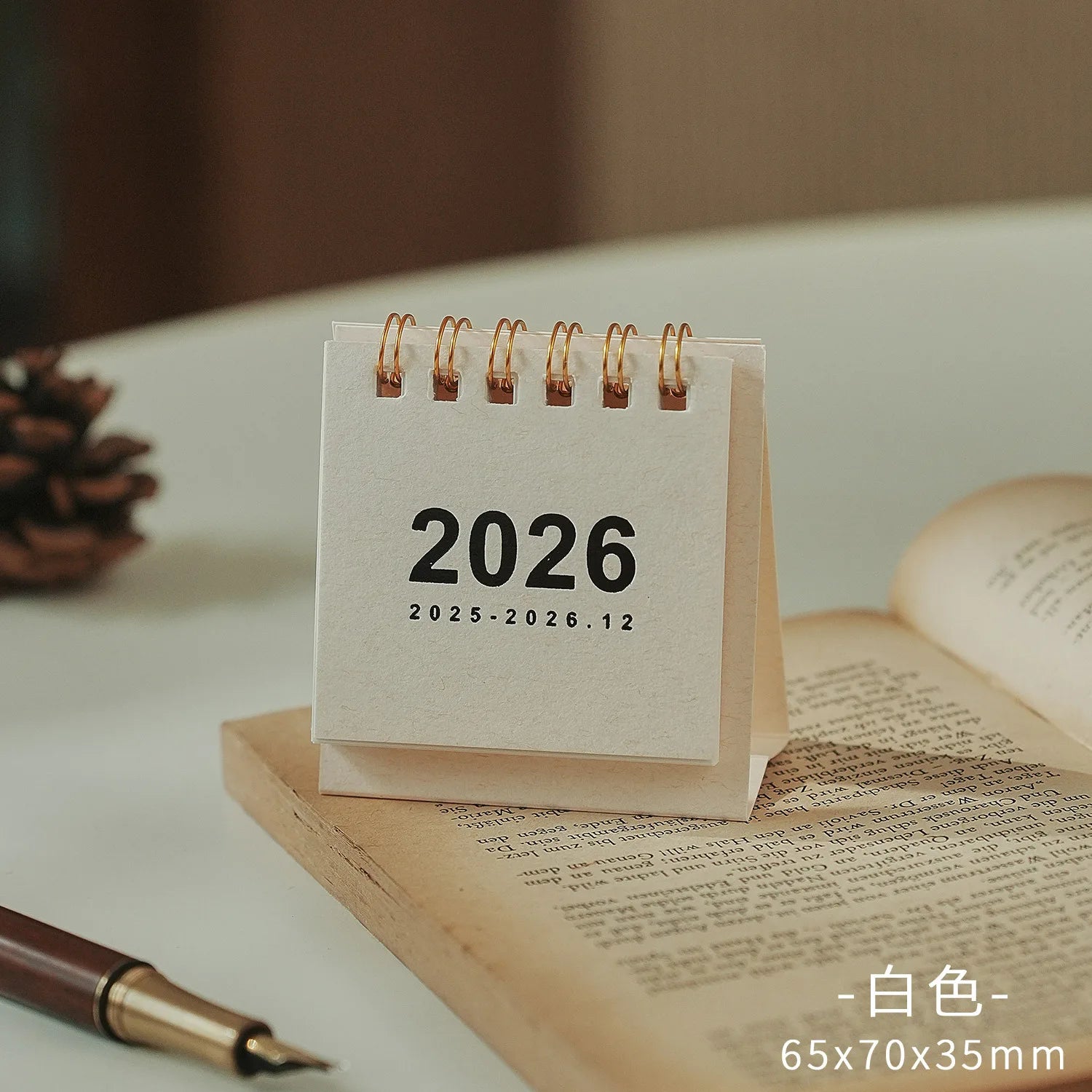 Mini 2026 Calendar Office School Supplies Calendar Desk Calendar monthly Planner Desk Accessories Decor Record Office Stationery