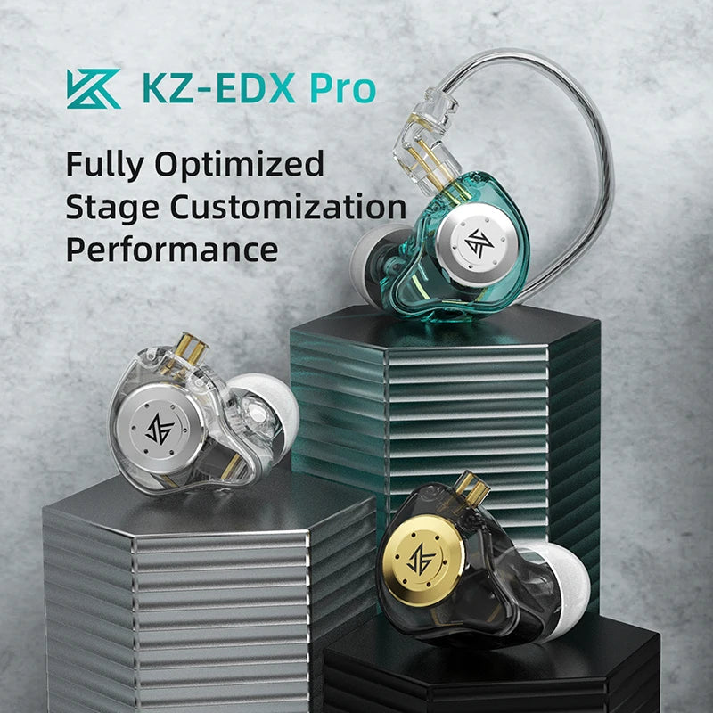 KZ EDX PRO 1DD Dynamic Drive Earphone HIFI Bass Music Earbud Sport Noise Cancelling Headset KZ EDXPRO ZSTX ZSN PRO ZAS ES4 SKS