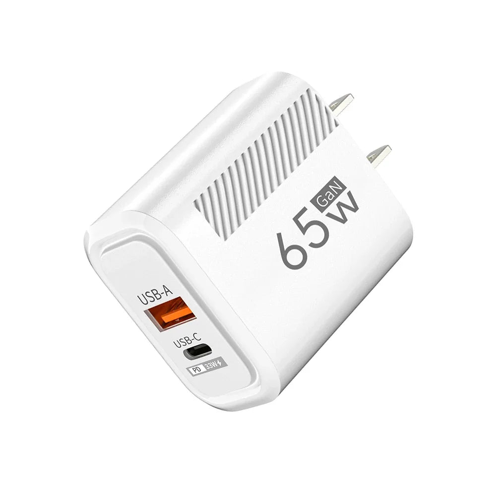 Total 65W GAN USB C Charger Fast High Speed Charging Quick Charge For iPhone 16 Xiaomi 15 Redmi USB C Mobile Phone Wall Adapter