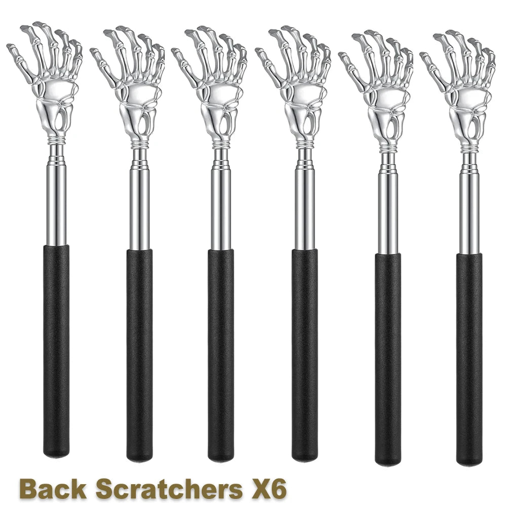 Stainless Steel Back Scratcher Telescopic Scratching Massager Extendable Itch Old Man Happy Health Products Hackle Handicrafts